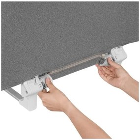 Lionelo - Bezpečnostná zábrana k posteli LORA tmavošedá