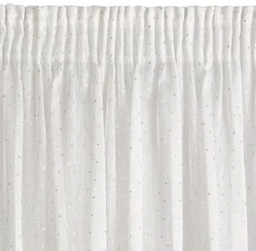 Biela záclona na páske SIBEL 140x270 cm