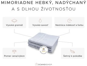 Hotelová osuška Deluxe 100x200 cm biela, 100% bavlna