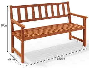 InternetovaZahrada Záhradná lavička 120 cm - agát