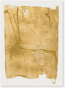 Ručne maľovaný obraz na plátne Yellow Layer