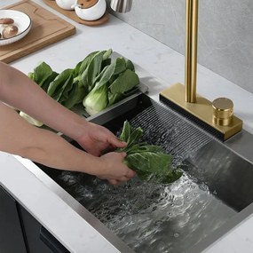 Rea Conor, kuchynská batéria h-400, zlatá matná, REA-B6312