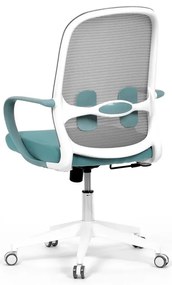 Autronic BONTEC Kancelárska stolička, hojdací mechanizmus, modrá látka, KA-S425 BLUE Farba: Šedá