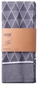 Oceľová sivá kuchynská utierka 50 x 70 cm 2 ks – Basic Ambiente - 596412