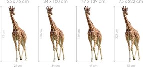 Žirafa textilní prelepiteľná nálepka na stenu 25 × 75 cm