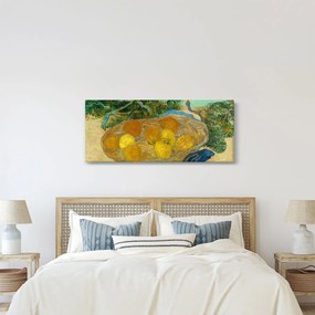 Obraz - Vincent van Gogh, Still Life of  Oranges and Lemons with  Blue Gloves, reprodukcia (120x50 cm)