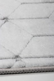 Koberec Rabbit 3D Carving GREY/WHITE 2 rozmery koberec: 160x220 cm