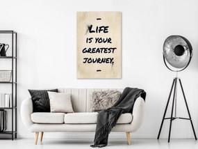 Artgeist Obraz - Life is Your Greates Journey (1 Part) Vertical Veľkosť: 80x120, Verzia: Premium Print