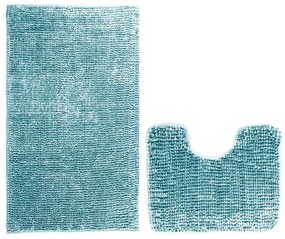 Súprava 2 modrých kúpeľňových predložiek AmeliaHome Bati