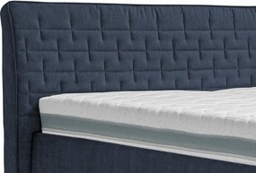 Posteľ Rita 180x200 cm, námornícka modrá látka