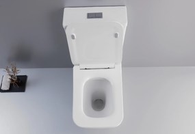 CERANO - WC kombi Bruno, Rimless + UF sedátko - biela lesklá, CER-CER-538765