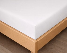 Kvalitex Luxusné bavlnené JERSEY prestieradlo s lycrou 160x200 cm - biela