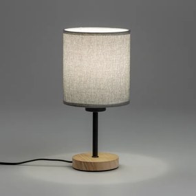 Brilagi - Stolná lampa NUBILA WOOD 1xE27/25W/230V dub/šedá