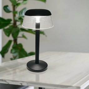 LED Stm. nabíjacia dotyková stolná lampa LED/3W/5V 3000-6000K čierna