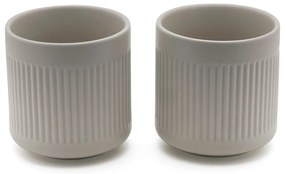 Sivé porcelánové šálky v súprave 2 ks 300 ml Skagen – Bredemeijer
