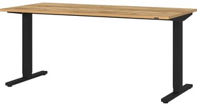 Pracovný stôl s elektricky nastaviteľnou výškou s doskou v dubovom dekore 80x160 cm Lissabon – Germania