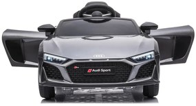 LEAN CARS ELEKTRICKÉ AUTÍČKO AUDI R8 - STRIEBORNÉ - 2x45W - 12V4,5Ah - 2022