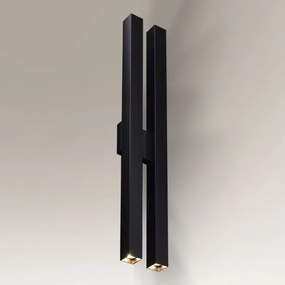 Shilo 4706 - Nástenné svietidlo DOHA 4xGU10/15W/230V čierna