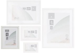 Biely stojací/na stenu rámček 22,5x28 cm Sencillo – Casa Selección