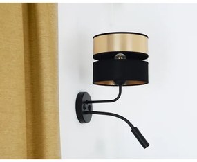 Brilagi - Nástenná lampa ROYAL 1xE27/15W/230V + 1xG9/3W čierna/zlatá