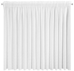 ZÁCLONA NA PÁSKE KLEO 350X145 CM BIELA