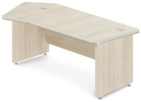 Rohový stôl TopOffice Premium 227,1 x 109,6 cm, ľavý, agát svetlý