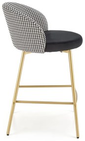 Barová stolička H113 bielo-čierna