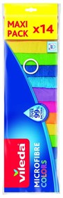 Handričky z mikrovlákna v súprave 14 ks Colors – Vileda