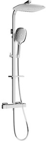 Mexen - CQ22 sprchový set s termostatickou batériou Cube, chrómová, 772502295-00