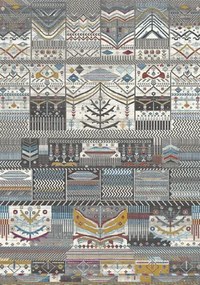 Koberec Malaga 8173 MULTI – viacfarebný so vzorom, 100% PP Rozmer: 240x330 cm