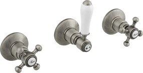 Podomietková sprchová batéria v matne striebornej farbe (2 výstupy) Antea – Sapho