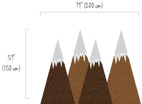 Samolepky na stenu Muddy mountains