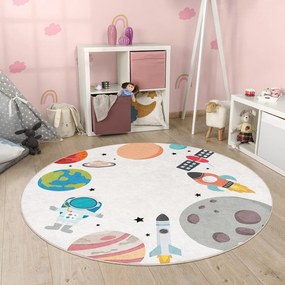 Prateľný detský hrací koberec ø120 cm Space Trip – Mila Home
