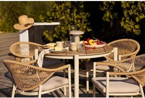 Béžové kameninové šálky v súprave 4 ks 360 ml Viola – House Nordic