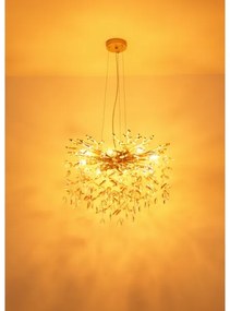 Globo 64138H1G - Závesný luster QUEENA na lanku 8xE14/40W/230V zlatý
