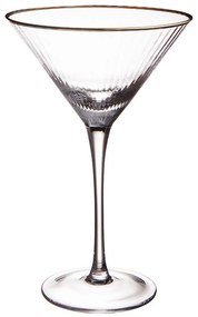 GOLDEN TWENTIES Pohár na martini so zlatým okrajom 300 ml