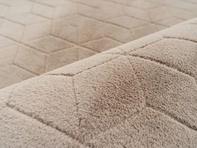 TZ Béžový obdĺžnikový koberec 3D Rabbit Rozmer: 120x170