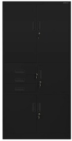 Kancelárska skriňa Filip II kovová čierna