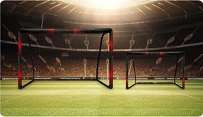 Neo-Sport Futbalová bránka 300 x 200 x 120 cm NS-473 čierno-červená