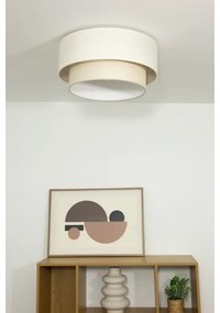 Stropné svietidlo NATIA 1×E27/60 W/230 V, priemer 45 cm, krémové