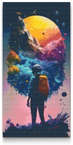 Gario Diamantové maľovanie Dúhové dobrodružstvo Rozmery: 40 x 80 cm, Rámovanie: S vnútorným rámom, Diamanty: Štvorcové