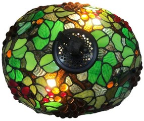 Vitrážové tienidlo Tiffany Ø42*32 WINE OVAL