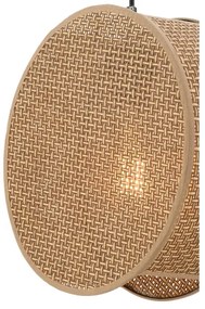 Závesný luster na lanku BIG DRUM 1xE27/60W/230V hnedý