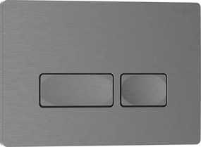 Mexen Tex 04, tlačidlo na splachovanie, brúsené grafit, 6104-12