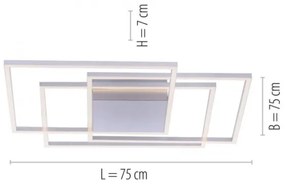 Paul Neuhaus 8256-55 - LED Stmievateľné stropné svietidlo INIGO 3xLED/16W/230V