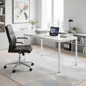 Kuchynský stôl biely mramor 120 x 60 cm – univerzálny stôl pre 4–5 osôb