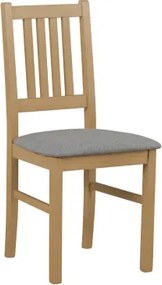 Jedálenská stolička Bono, dub grandson/sivá tkanina%
