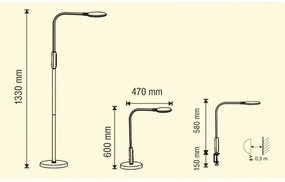 LED Stmievateľná lampa 3v1 LED/12W/230V biela CRI 90 + diaľkové ovládanie