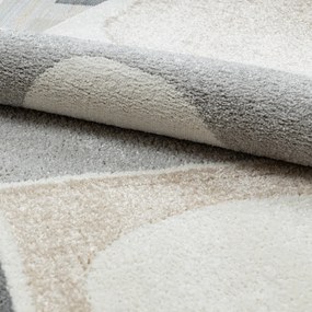 Dywany Łuszczów, Kusový koberec Fusion 0213 white/yellow, 200x290, viacfarebná, kancelária