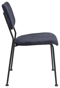 Tmavomodré jedálenské stoličky v súprave 2 ks Benson - Zuiver